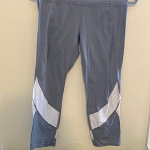 Athleta Gray White Leggings